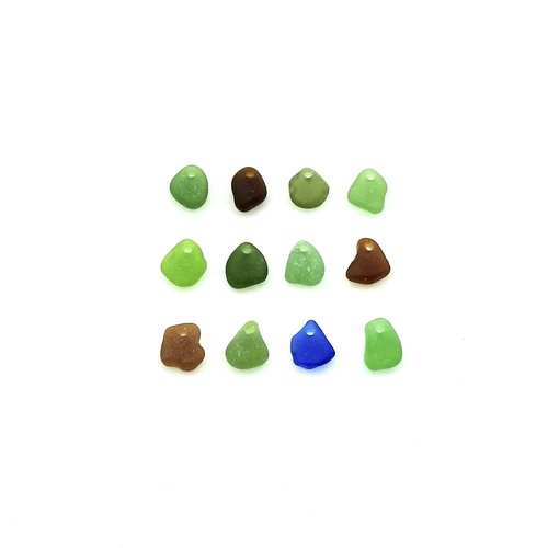 small sea glass beads