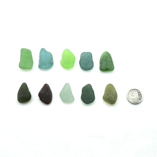 thick real sea glass pieces