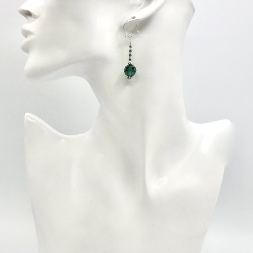 1 3/4" (4.4cm) in length from the top of the ear wires