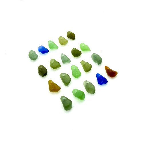 real sea glass beads