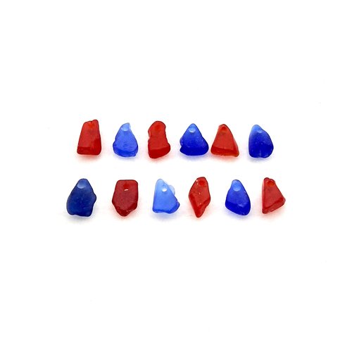 very tiny sea glass charms