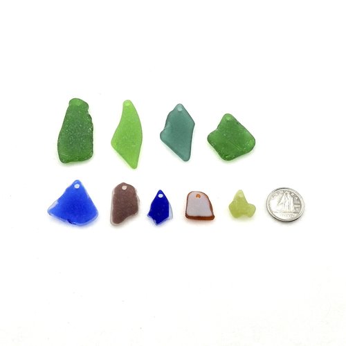 sea glass pendants