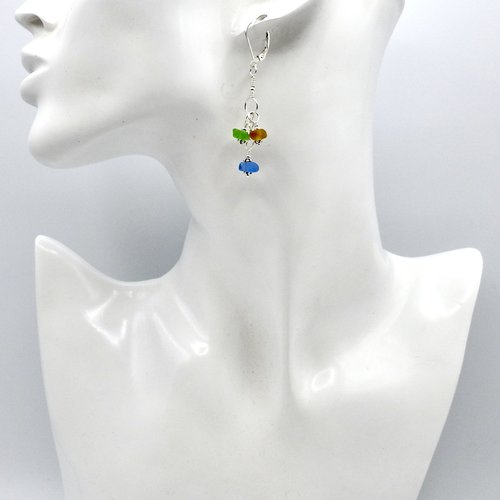 sterling silver pierced lever back