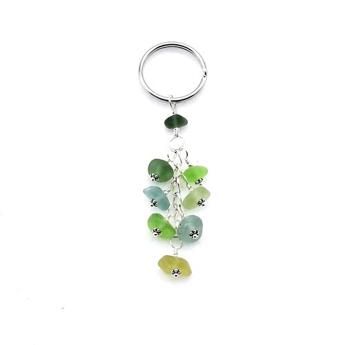 multi colour cluster keyring 