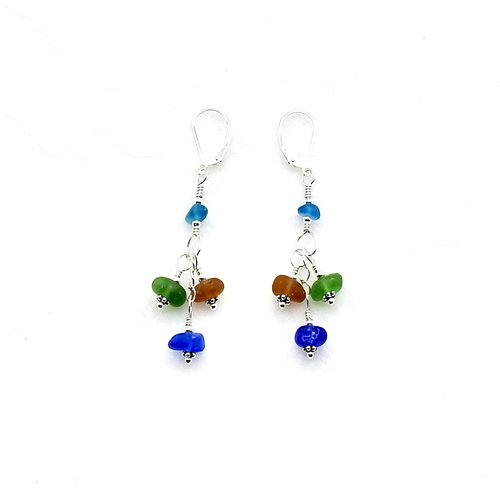 brown green dark blue drops