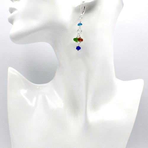 silver pierced lever back ear wires