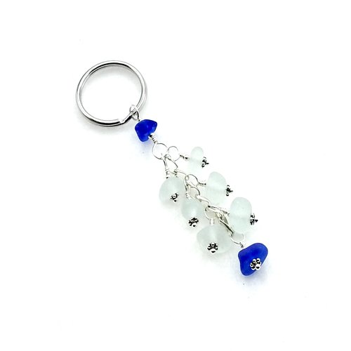 white and cobalt blue colours