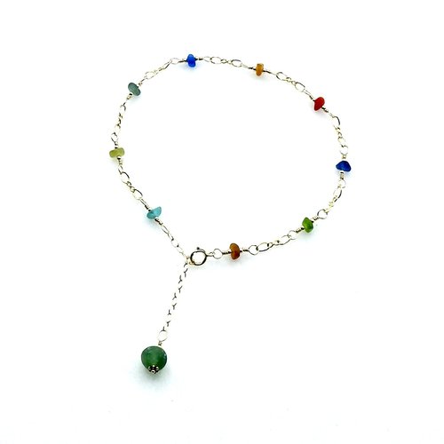 colourful ankle bracelet for her