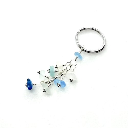 sea glass keychain