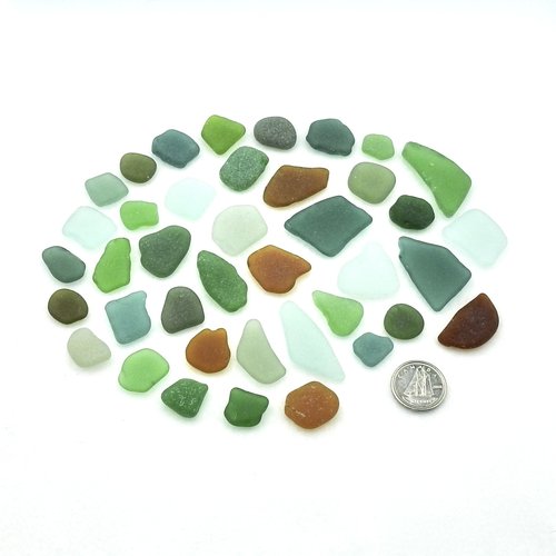 mixed colours green teal brown 