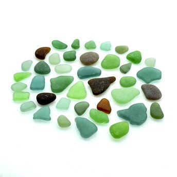 natural sea glass pieces 