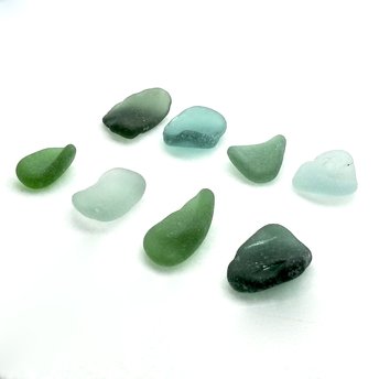 natural sea glass pieces