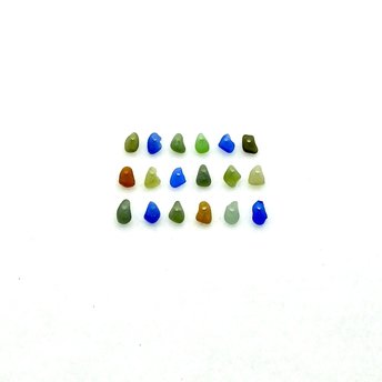 tiny sea glass beads