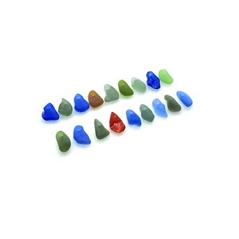 tiny sea glass charms