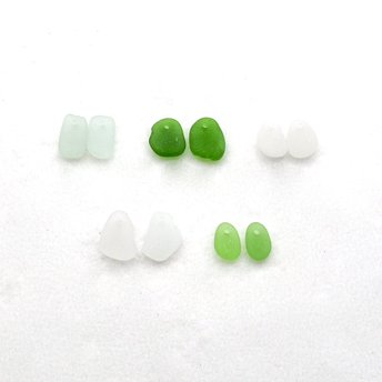 real sea glass beads 