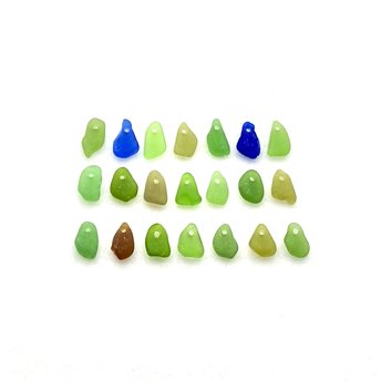 super tiny sea glass beads