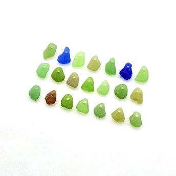 super tiny sea glass beads