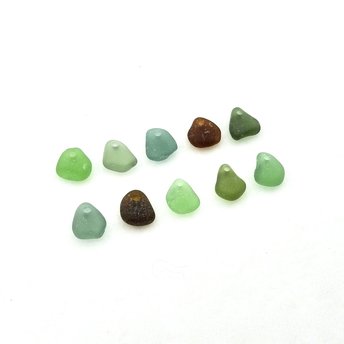 tiny sea glass charms