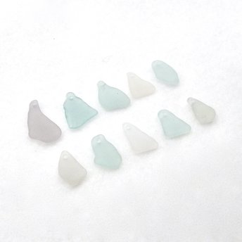pastel sea glass beads