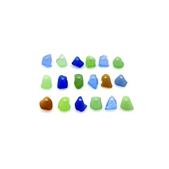very tiny sea glass charms