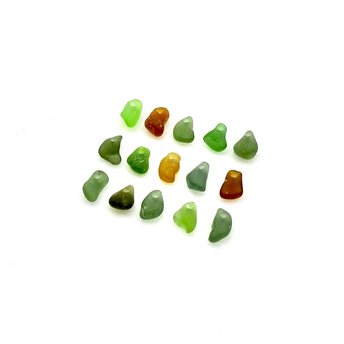 real sea glass beads