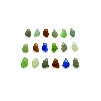 tiny sea glass charms