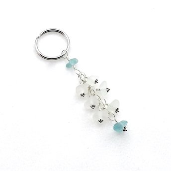 sea glass keychain for women